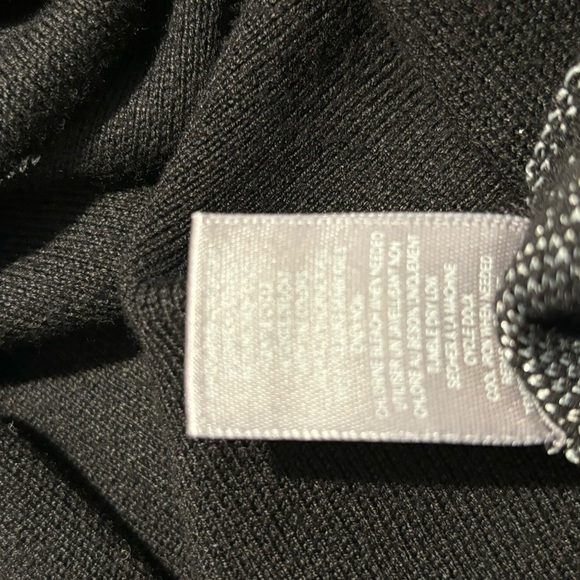 MARLED REUNITED CLOTHING Sz L Silver Stars Rhinestone Studded  Hooded Sweater - Picture 8 of 8